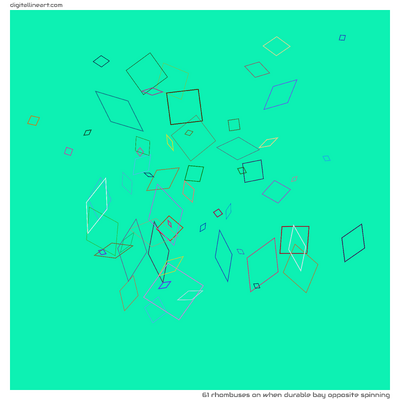 When Durable Bay opposite Spinning — 61 rhombuses