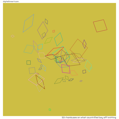 What Countrified Bay off Knitting — 53 rhombuses
