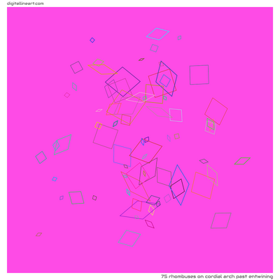 Cordial Arch past Entwining — 75 rhombuses