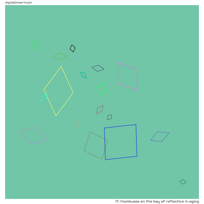 The Bay of Reflective in Aging — 17 rhombuses