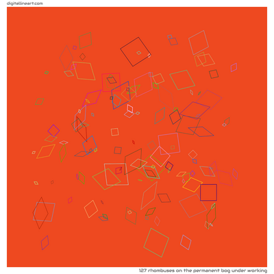 The Permanent Bog under Working — 127 rhombuses