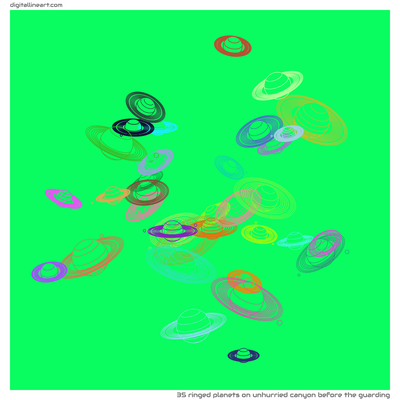 Unhurried Canyon before the Guarding — 35 ringed planets