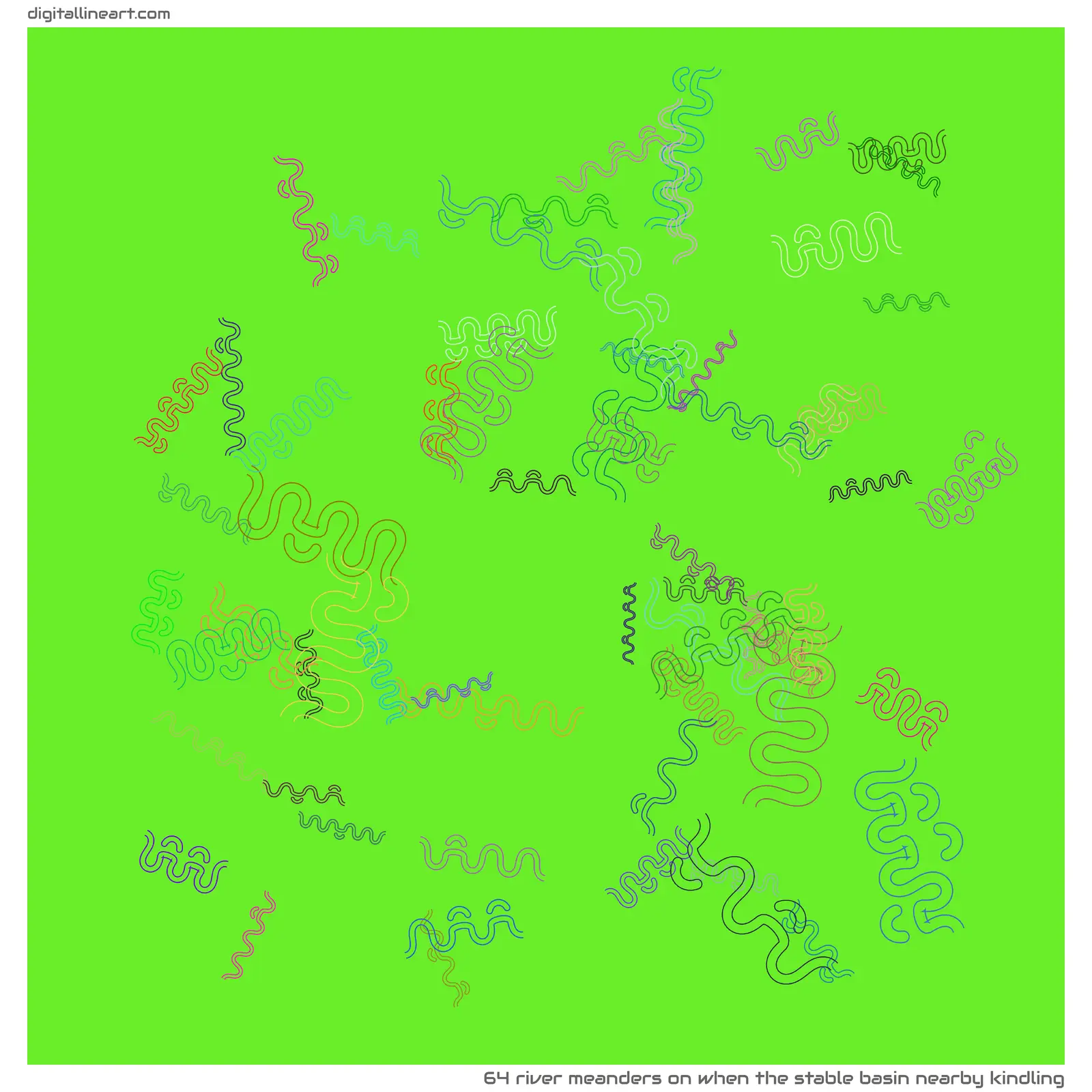 When the Stable Basin nearby Kindling — 64 river meanders