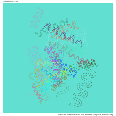 The Settled Bay Around Curving — 28 river meanders