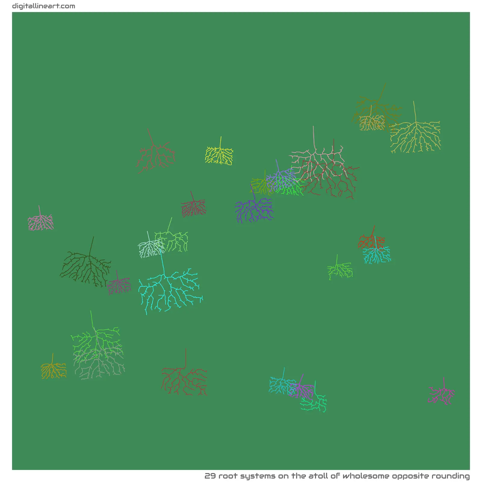 The Atoll of Wholesome opposite Rounding — 29 root systems