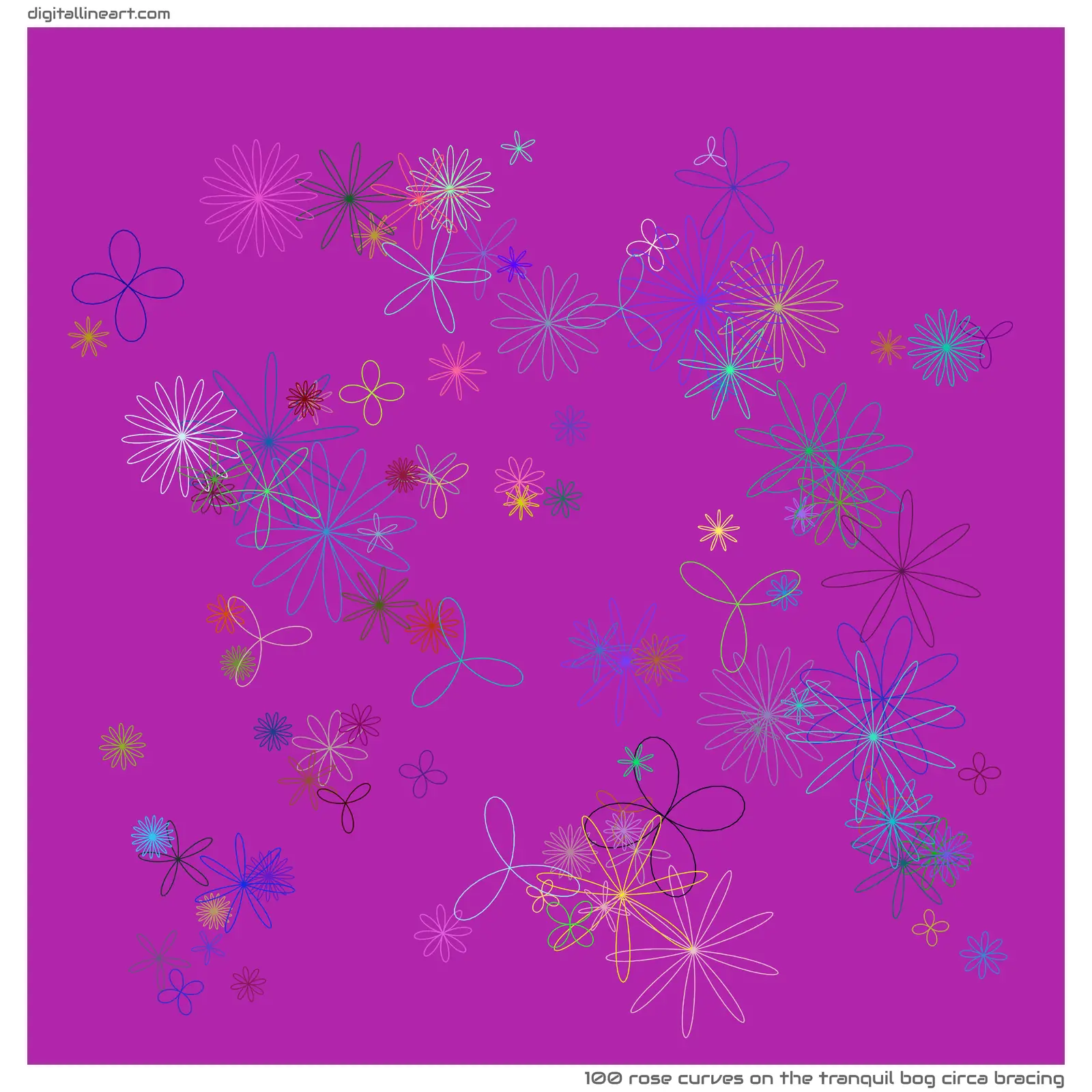 The Tranquil Bog circa Bracing — 100 rose curves