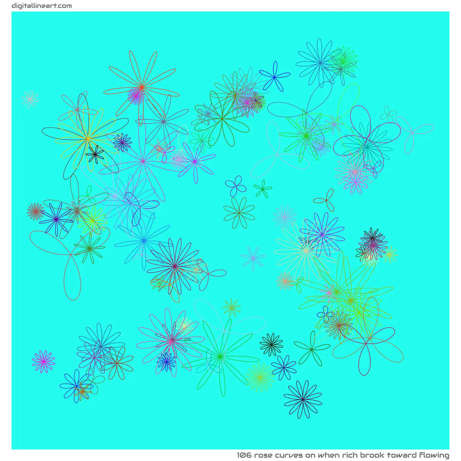 When Rich Brook toward Flowing — 106 rose curves