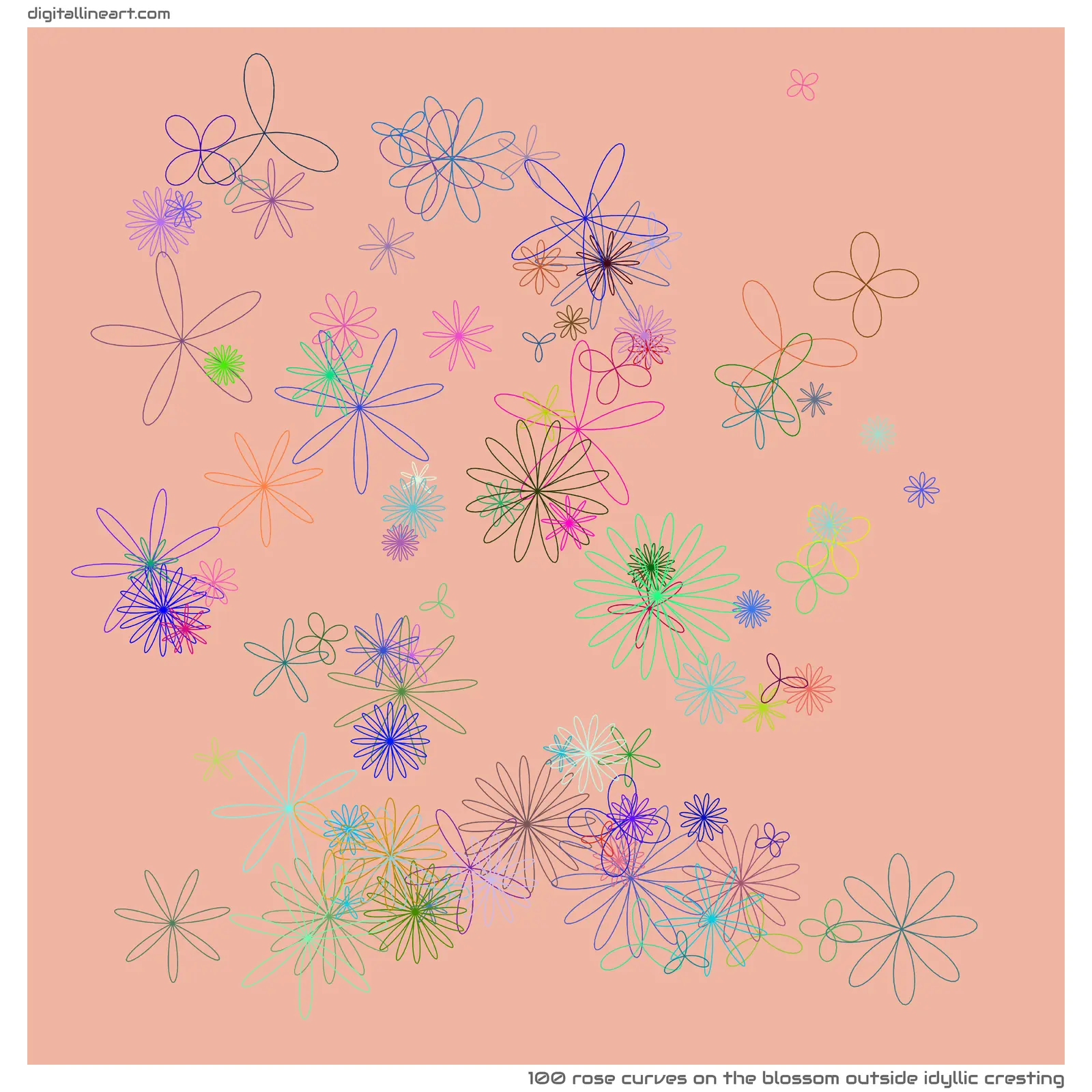 The Blossom outside Idyllic Cresting — 100 rose curves