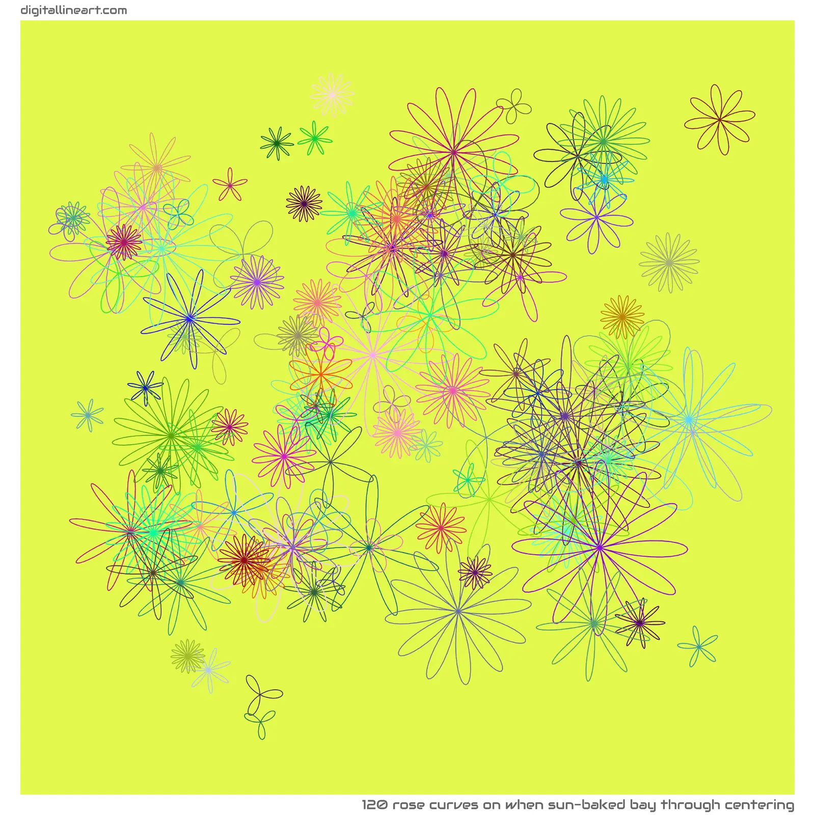 When Sun-baked Bay through Centering — 120 rose curves