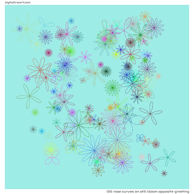 Still Bloom opposite Greeting — 125 rose curves