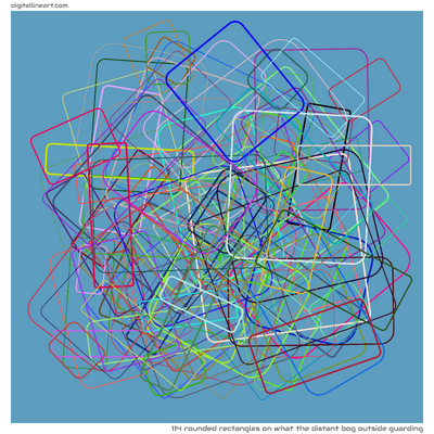 114 Rounded Rectangles in What the Distant Bog outside Guarding