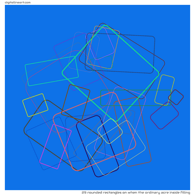 29 Rounded Rectangles in When the Ordinary Acre Inside Filling