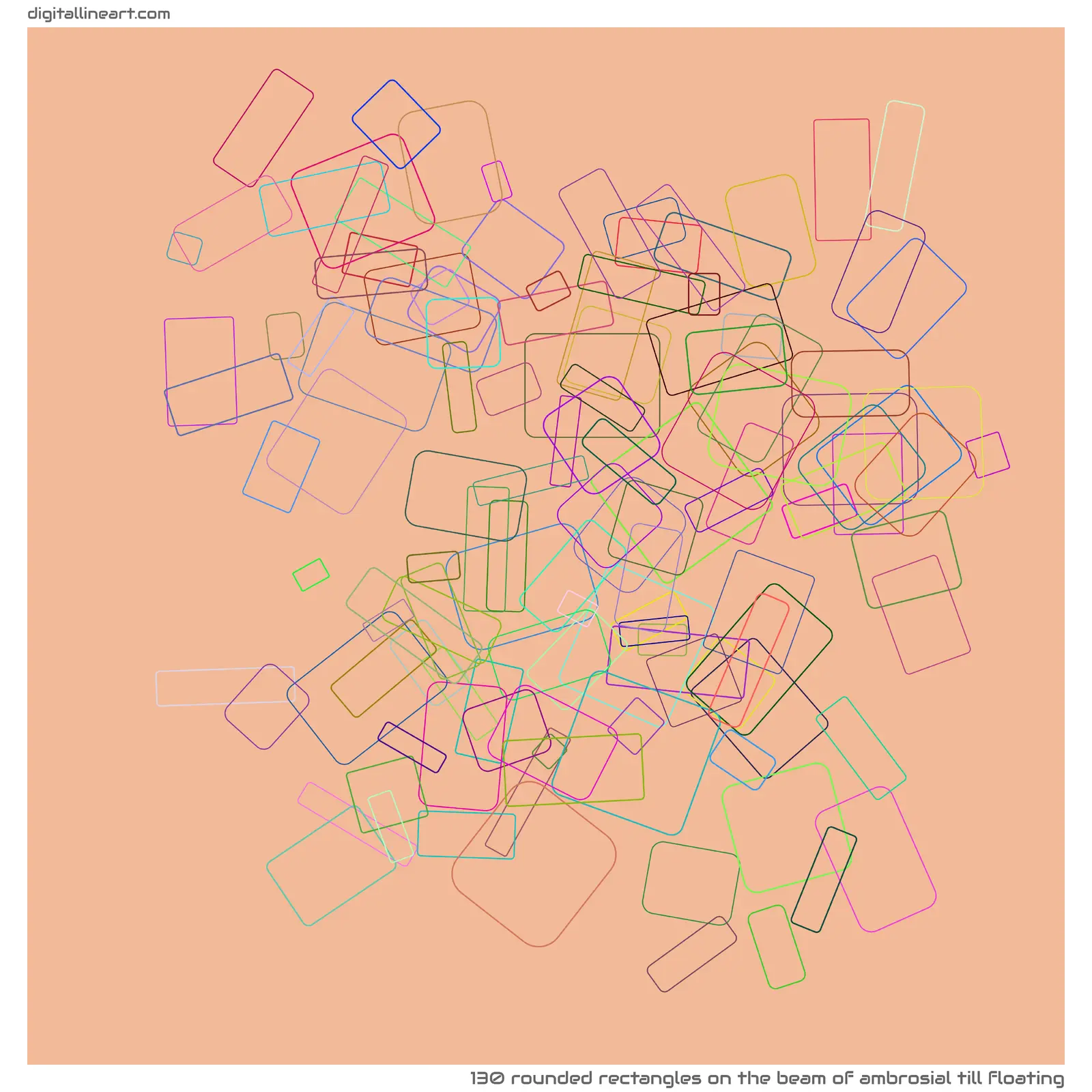The Beam of Ambrosial till Floating — 130 rounded rectangles