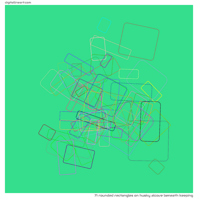 Husky Alcove beneath Keeping — 71 rounded rectangles