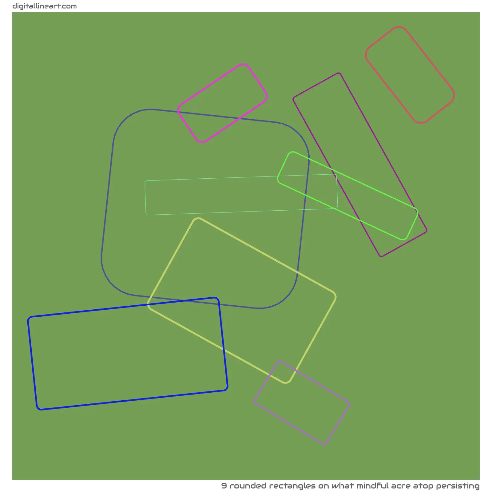 What Mindful Acre atop Persisting — 9 rounded rectangles