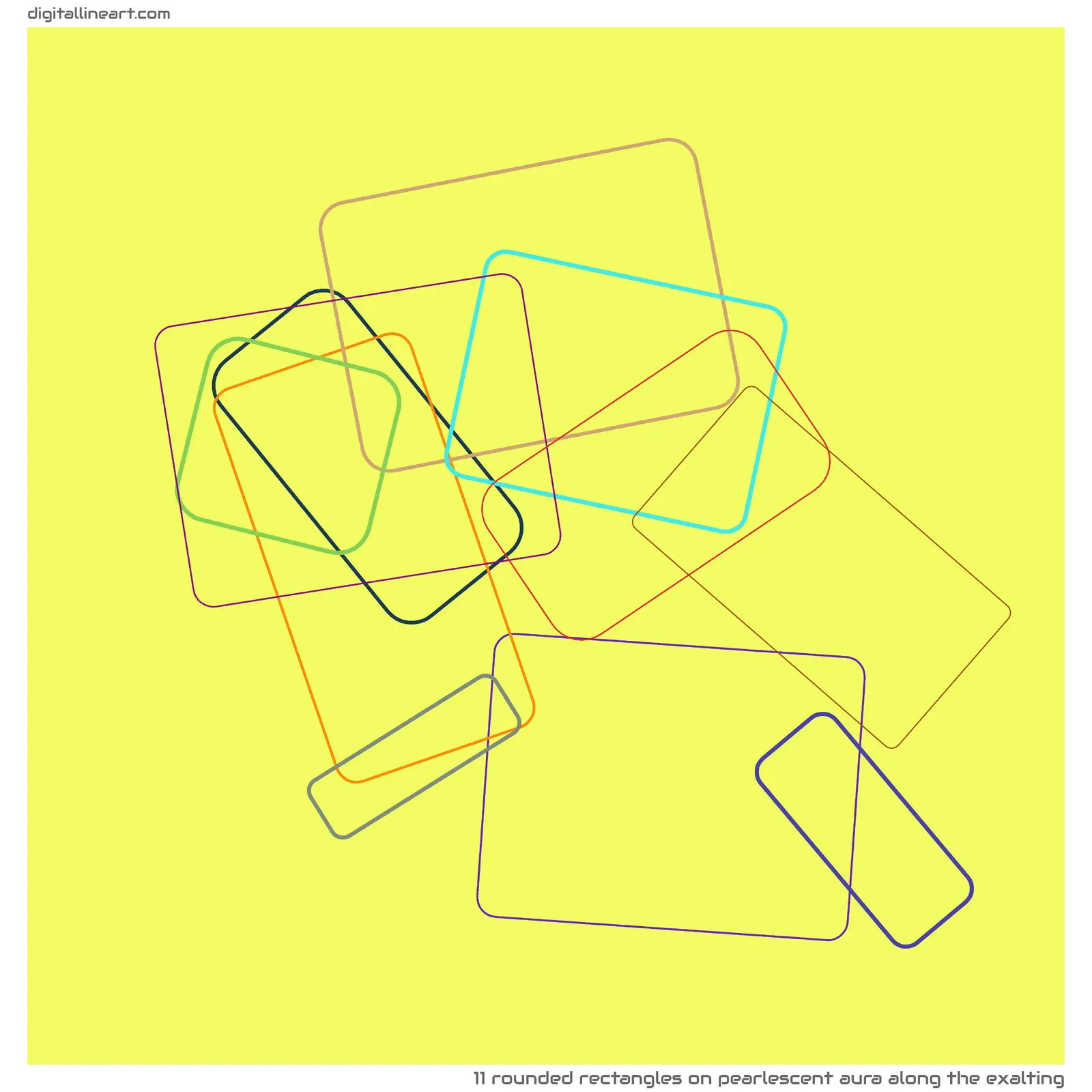 Pearlescent Aura along the Exalting — 11 rounded rectangles