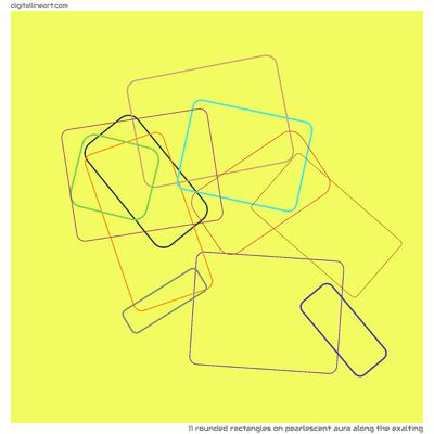 Pearlescent Aura along the Exalting — 11 rounded rectangles
