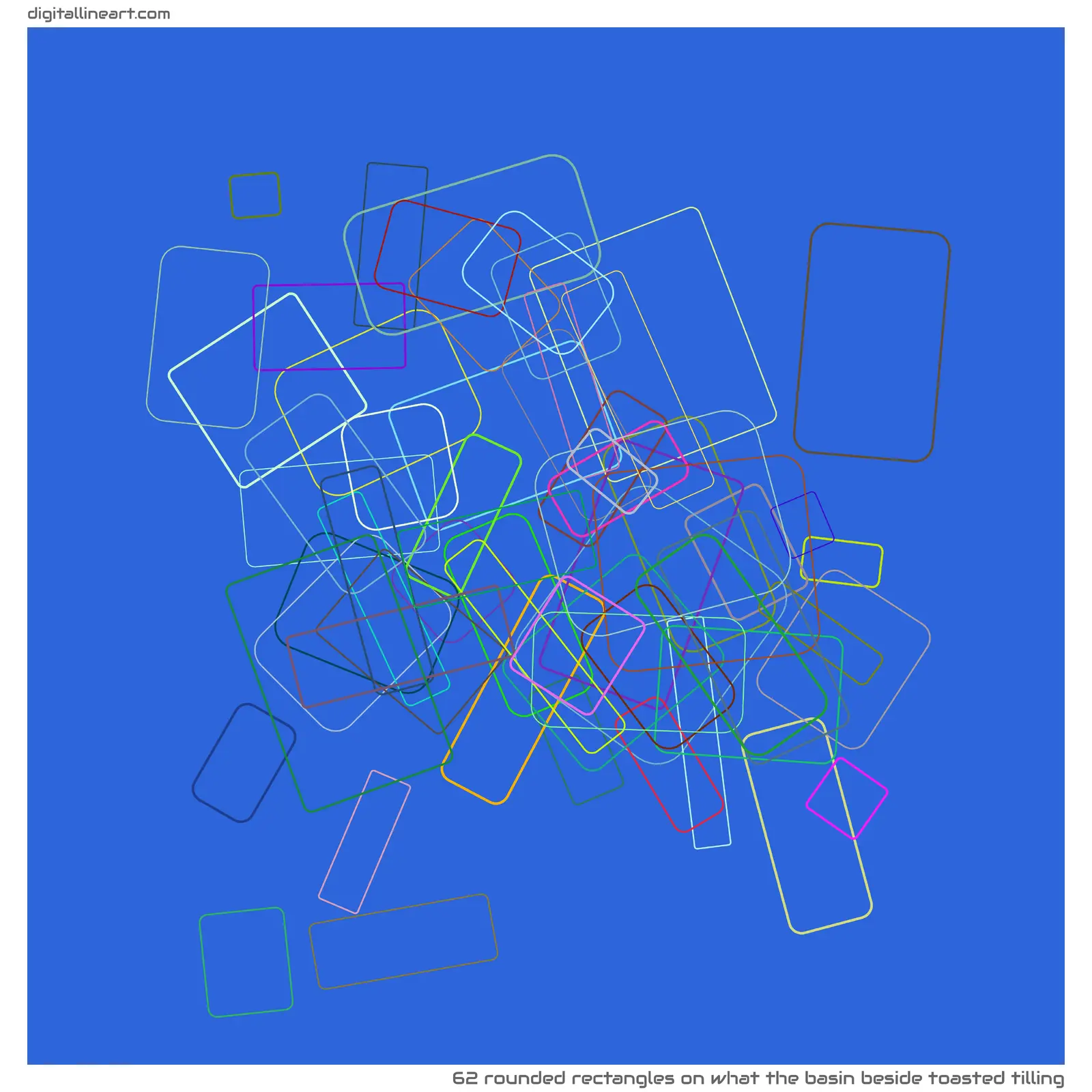 What the Basin beside Toasted Tilling — 62 rounded rectangles