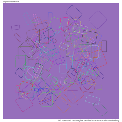 The Late Alcove above Abiding — 147 rounded rectangles