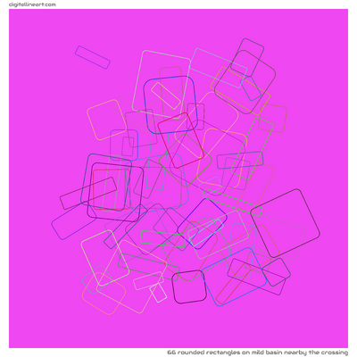 Mild Basin nearby the Crossing — 66 rounded rectangles