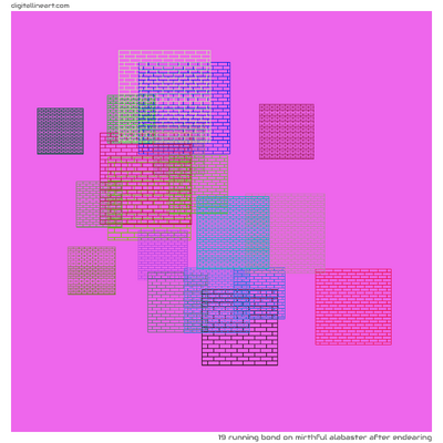 Mirthful Alabaster after Endearing — Running Bond, 19 elements