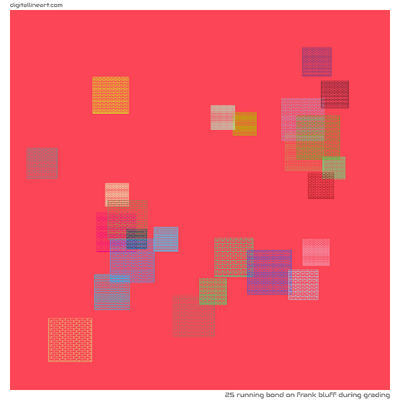 Frank Bluff During Grading — Running Bond, 25 elements