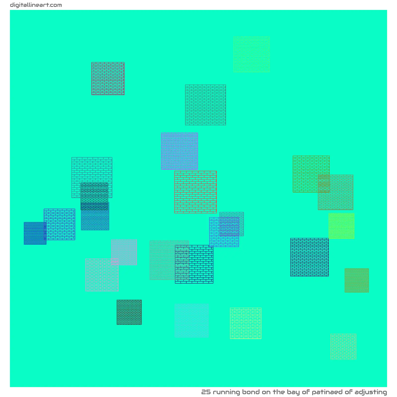 The Bay of Patinaed of Adjusting — Running Bond, 25 elements