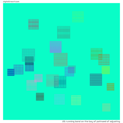 The Bay of Patinaed of Adjusting — Running Bond, 25 elements