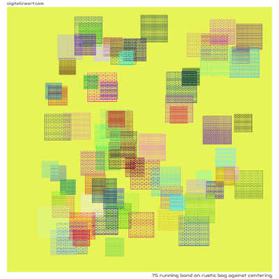 Rustic Bog Against Centering — Running Bond, 75 elements