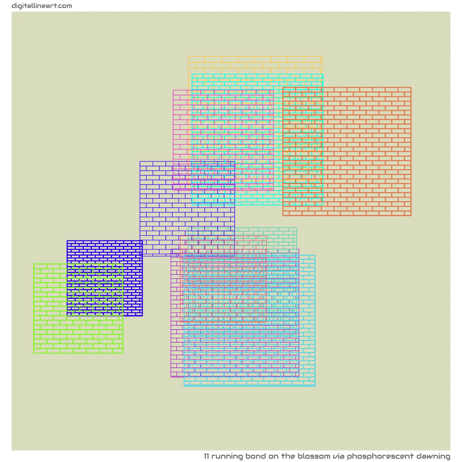 The Blossom via Phosphorescent Dawning — Running Bond, 11 elements