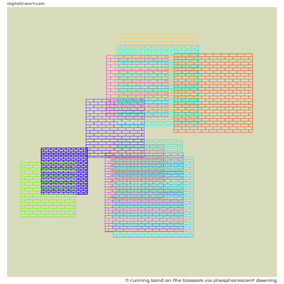The Blossom via Phosphorescent Dawning — Running Bond, 11 elements