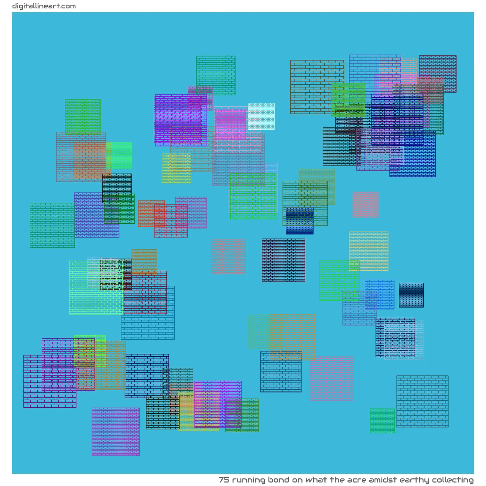 What the Acre amidst Earthy Collecting — Running Bond, 75 elements