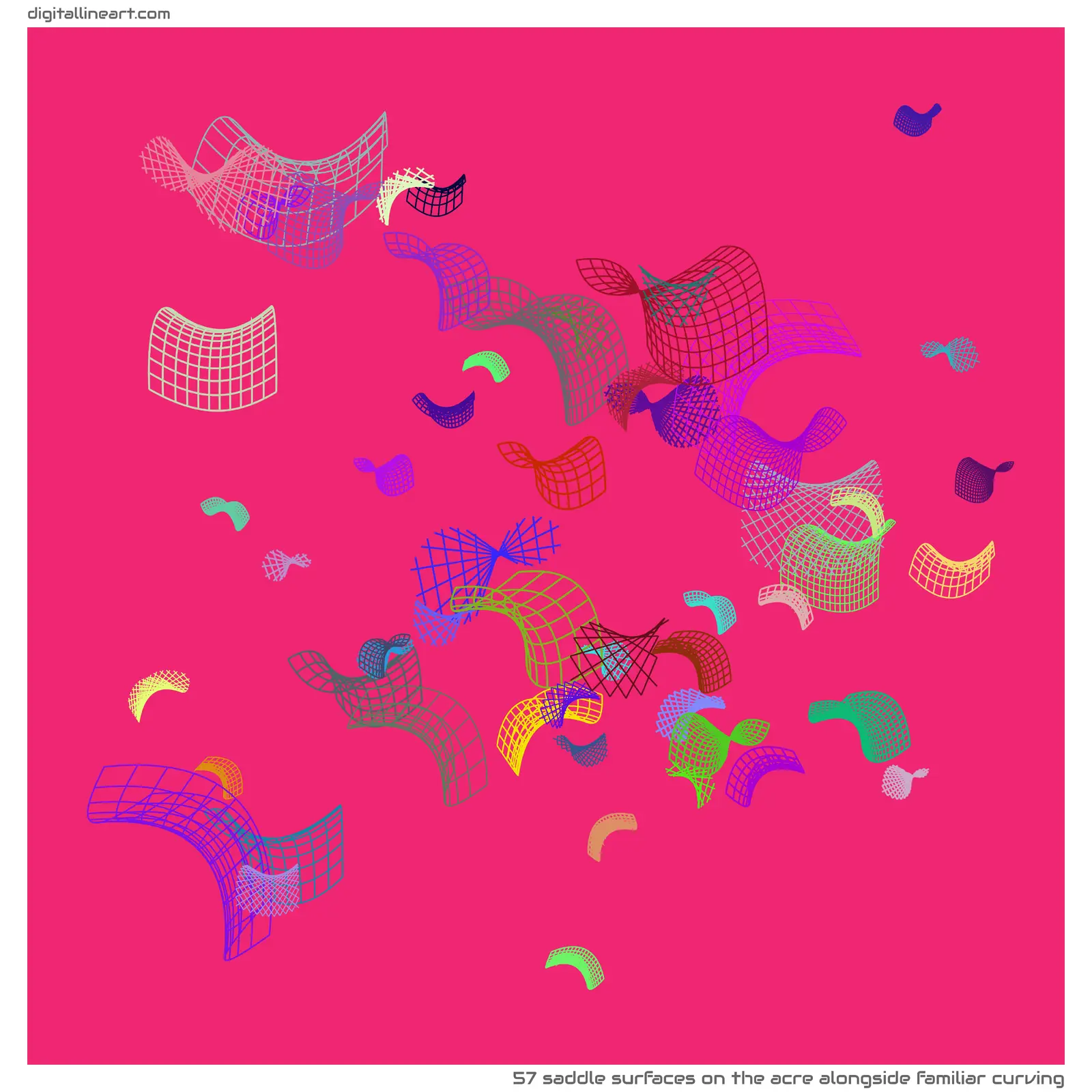 The Acre alongside Familiar Curving — 57 saddle surfaces