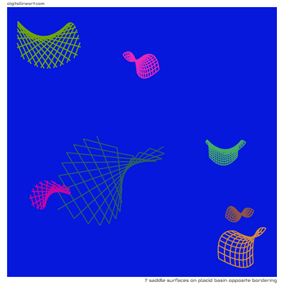 Placid Basin opposite Bordering — 7 saddle surfaces