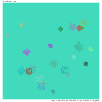 The Atoll Inside Autumnal Weighing — 25 sand ripples
