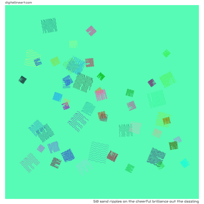 The Cheerful Brilliance out the Dazzling — 50 sand ripples