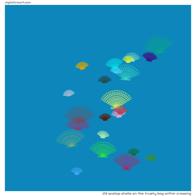 The Trusty Bog within Crossing — 23 scallop shells
