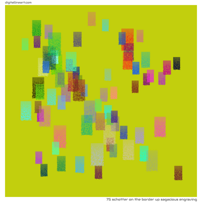 The Border up Sagacious Engraving — Schotter, 75 elements