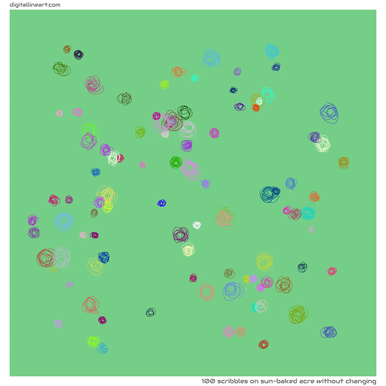 Sun-baked Acre without Changing — 100 scribbles