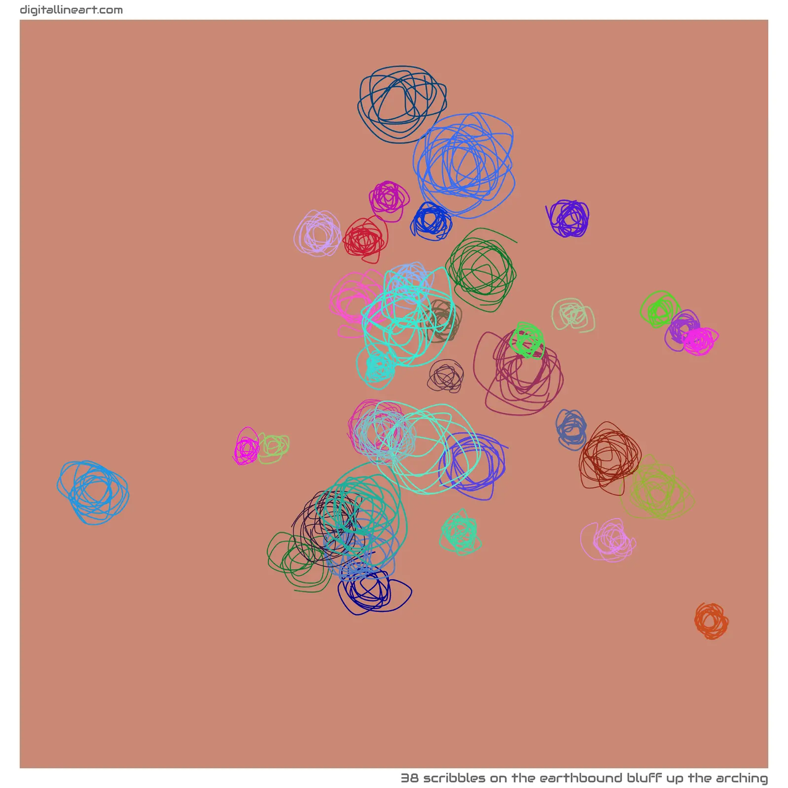 The Earthbound Bluff up the Arching — 38 scribbles