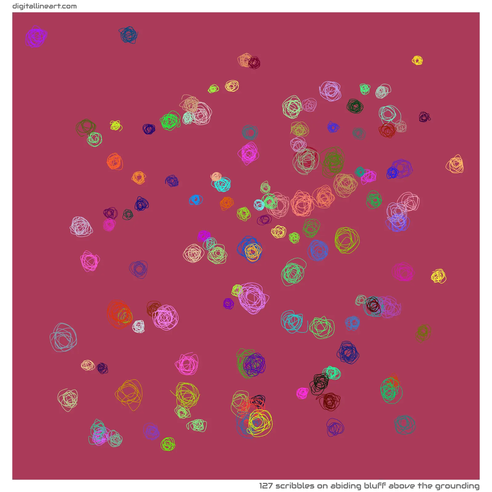 Abiding Bluff above the Grounding — 127 scribbles
