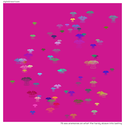 What the Hardy Alcove into Lasting — 75 sea anemones