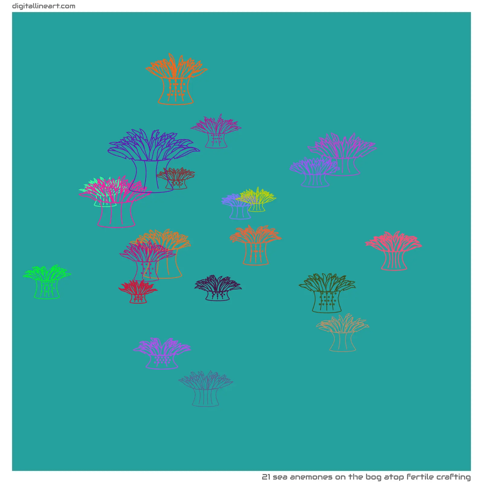 The Bog atop Fertile Crafting — 21 sea anemones