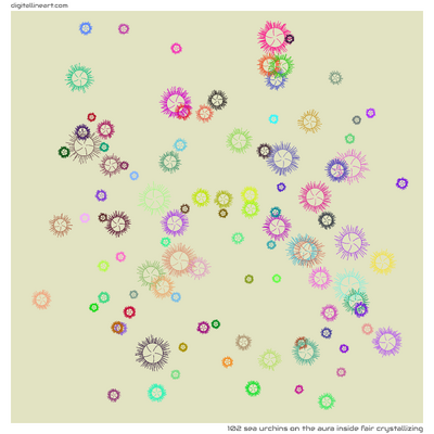 The Aura Inside Fair Crystallizing — 102 sea urchins