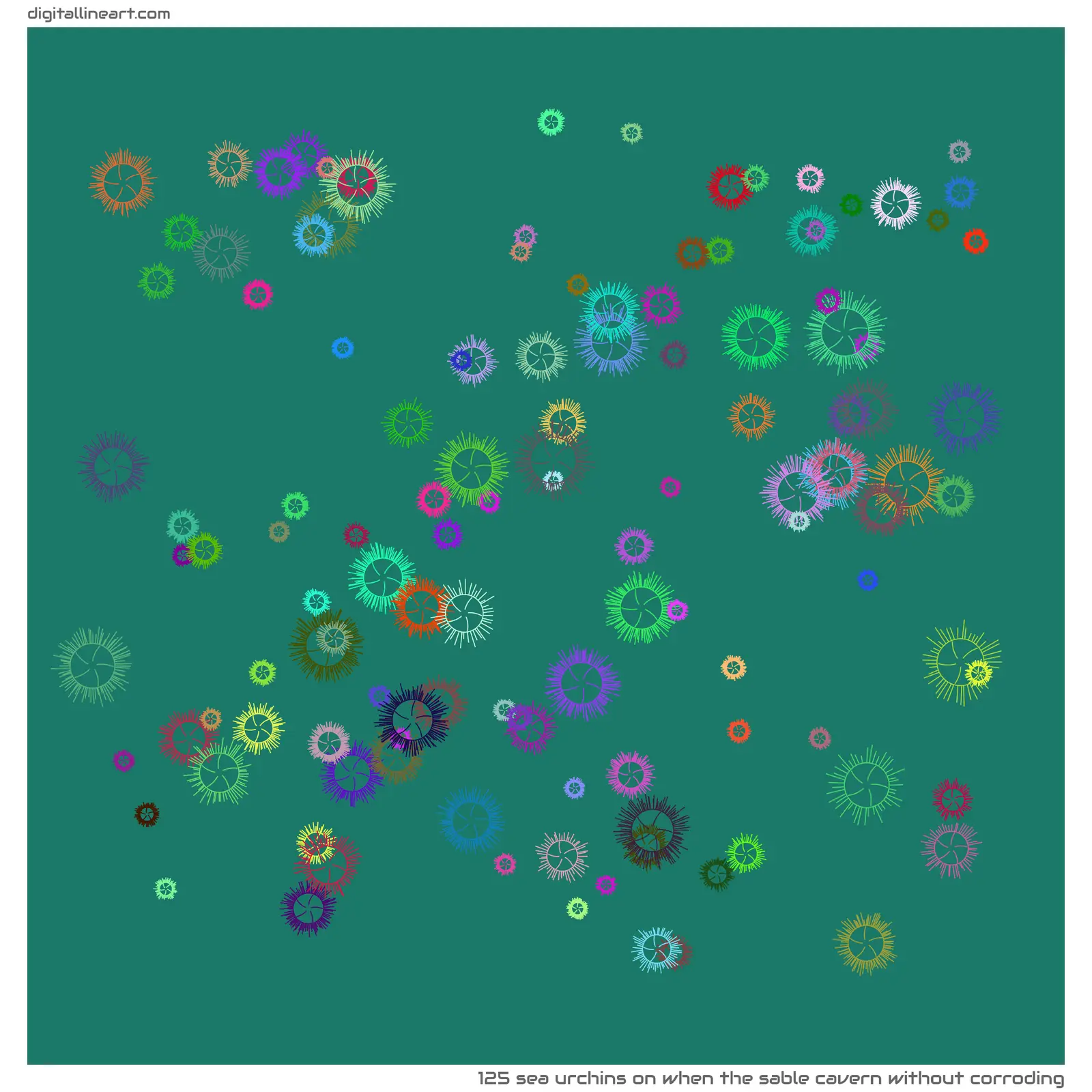When the Sable Cavern without Corroding — 125 sea urchins