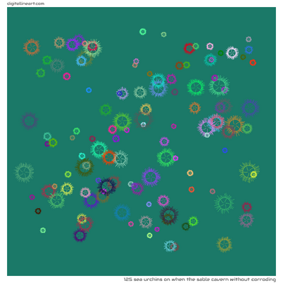 When the Sable Cavern without Corroding — 125 sea urchins
