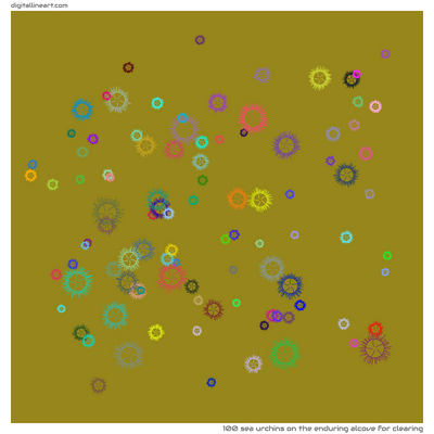 The Enduring Alcove for Clearing — 100 sea urchins