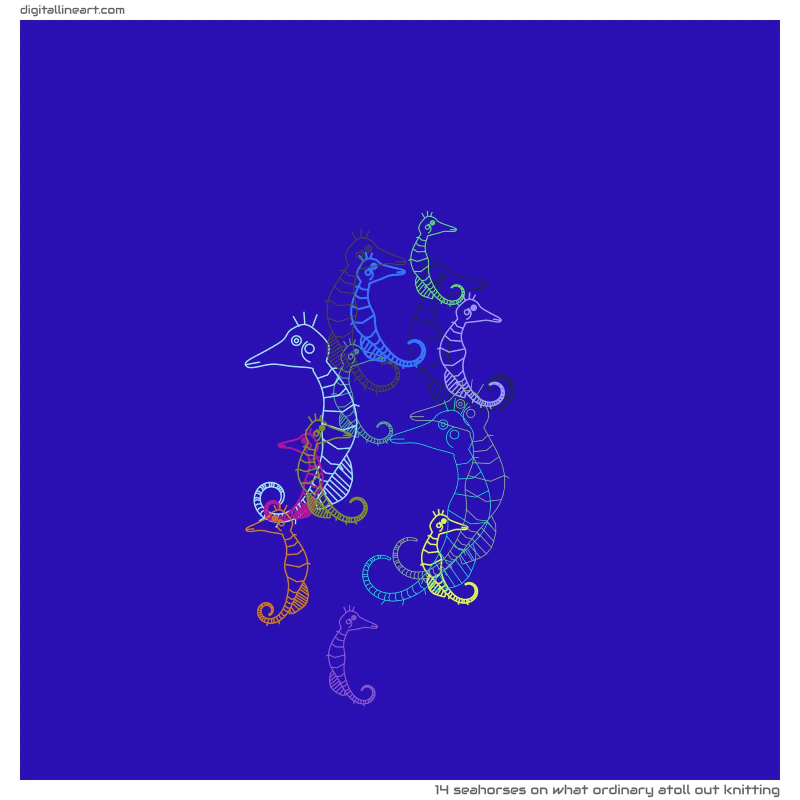 What Ordinary Atoll out Knitting — 14 seahorses