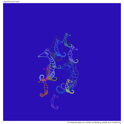 What Ordinary Atoll out Knitting — 14 seahorses