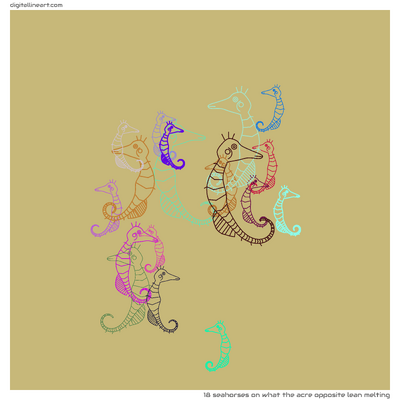 What the Acre opposite Lean Melting — 18 seahorses